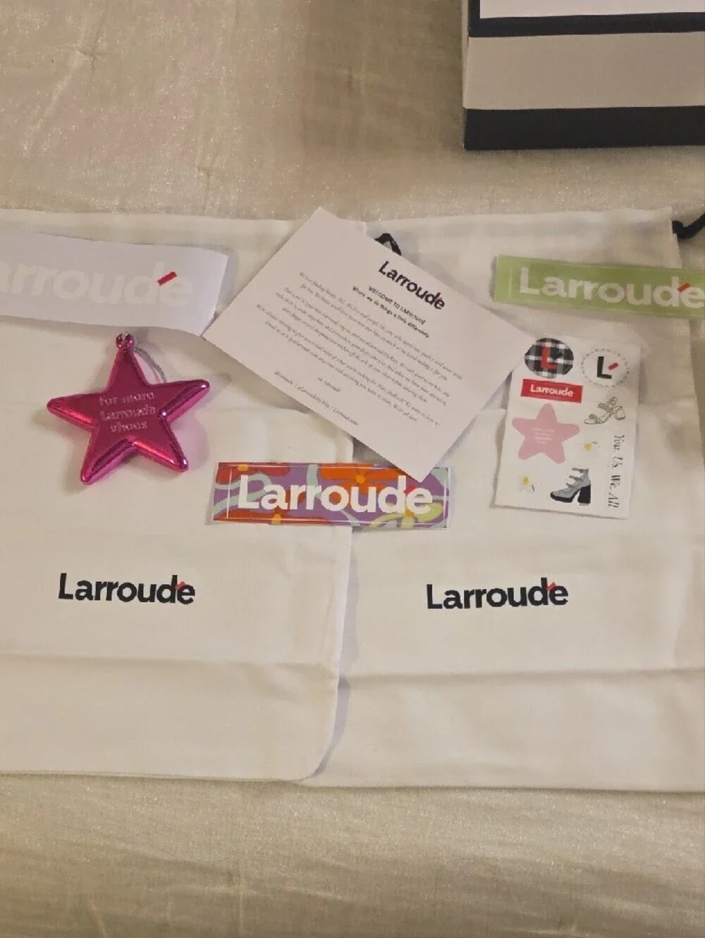 Larroude sandals silver nights